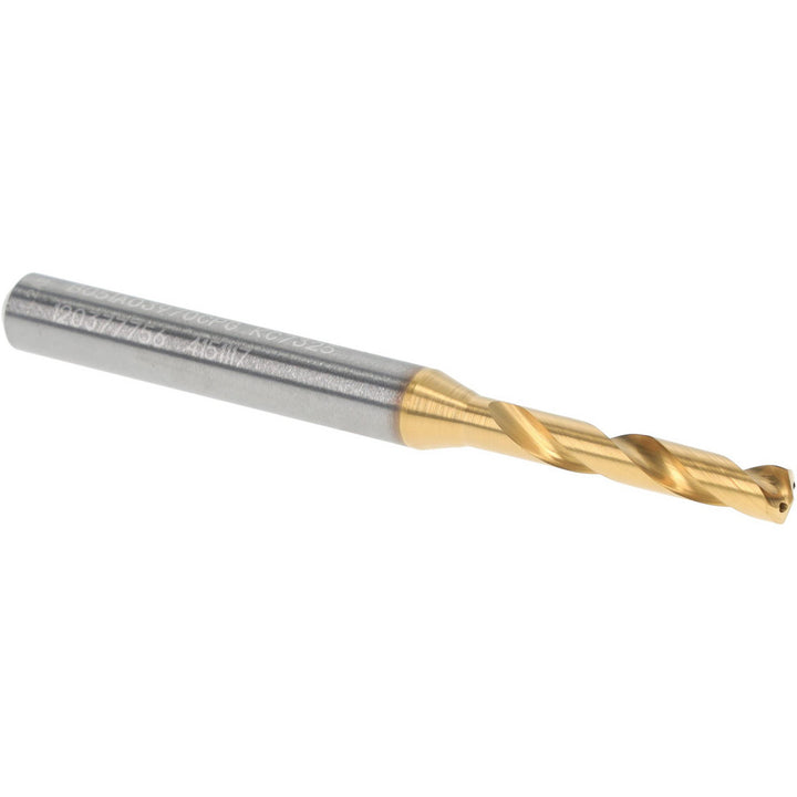 5/32" Solid Carbide Stub Drill Bit, TiN, 140° point - Kennametal 4151117