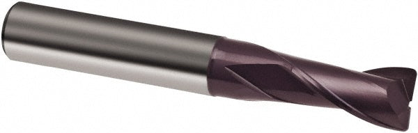 3/16" 2-Flute Solid Carbide Corner Radius & Corner Chamfer End Mill, FIREX - Guhring 9030870047640