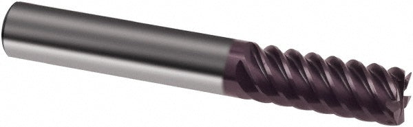 0.2362" 6-Flute Solid Carbide Corner Radius & Corner Chamfer End Mill, FIREX - Guhring 9037150060000