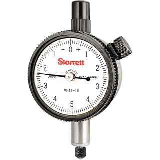 0.0250" Dial Indicator, 0.000100" grad - Starrett 53378