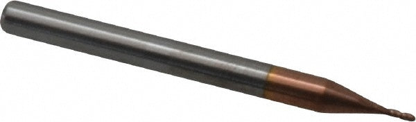 0.0313in" 4-Flute Solid Carbide Corner Radius End Mill, TiCN - Accupro 12176879