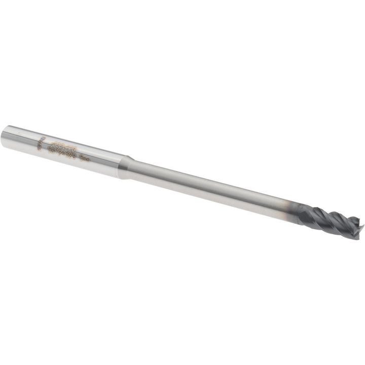 0.1969" 4-Flute Solid Carbide Square End Mill, AlTiN - Accupro 12177208