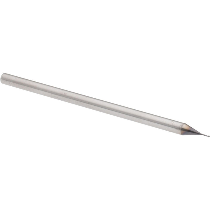 0.0150" 3-Flute Solid Carbide Square End Mill, AlTiN - Accupro 14797136