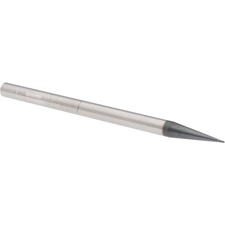 1/32" 2-Flute Solid Carbide Ball End Mill, AlTiN - Accupro 12180948