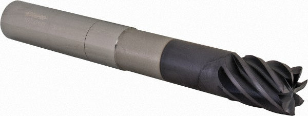 3/4" 7-Flute Solid Carbide Square End Mill, AlTiN - Accupro 12178702