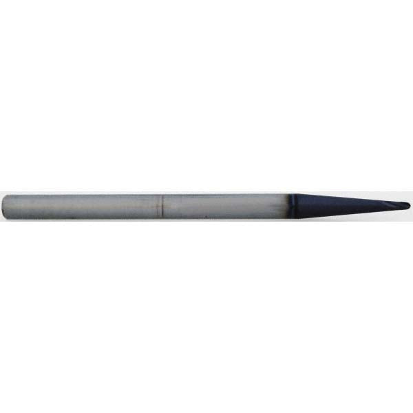 0.0600" 2-Flute Solid Carbide Ball End Mill, AlTiN - Accupro 15024099
