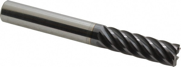 1/2in" 7-Flute Solid Carbide Corner Radius End Mill, AlTiN - Accupro 12178712