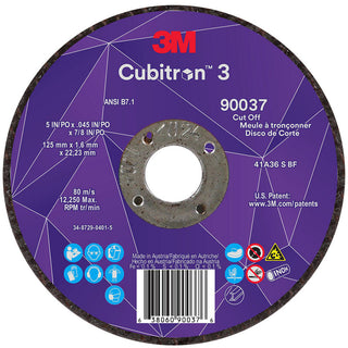 5" 36+-Grit Ceramic Grinding & Cutoff Wheel - 3M 7100304007
