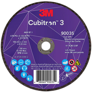 4" 36+-Grit Ceramic Grinding & Cutoff Wheel - 3M 7100304005