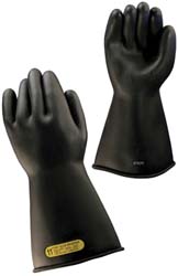 Large Black Natural Rubber Rubber Voltage Gloves Gloves - Novax. 150-2-14/9