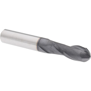 3/8" 2-Flute Solid Carbide Ball End Mill, AlTiN - Hertel EM99924557