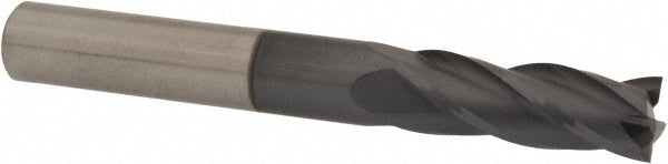 3/8" 4-Flute Solid Carbide Square End Mill, AlTiN - Hertel 750307