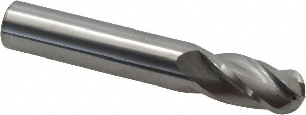 9/16" 4-Flute Solid Carbide Ball End Mill - Hertel E599924535