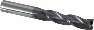 1/2" 3-Flute Solid Carbide Square End Mill, AlTiN - Hertel 750529