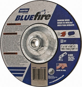 7 x 1/4" 24-Grit Zirconia Alumina Grinding & Cutoff Wheel - Norton 66252843235