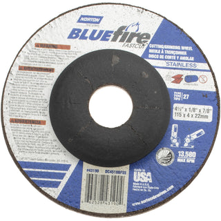 4-1/2 x 1/8" 30-Grit Zirconia Alumina Grinding & Cutoff Wheel - Norton 66252843190