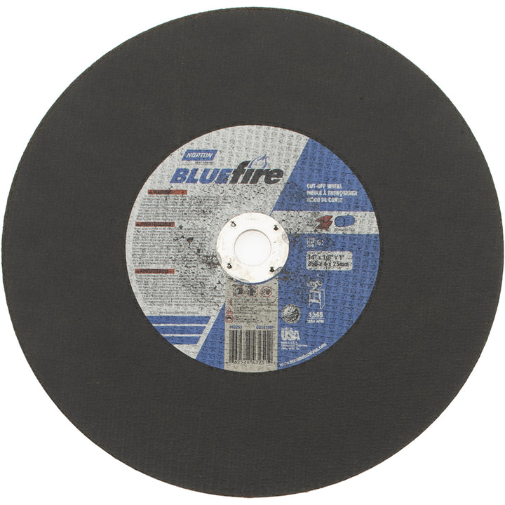 14 x 1/8" Zirconia Alumina Grinding & Cutoff Wheel - Norton 66252843251
