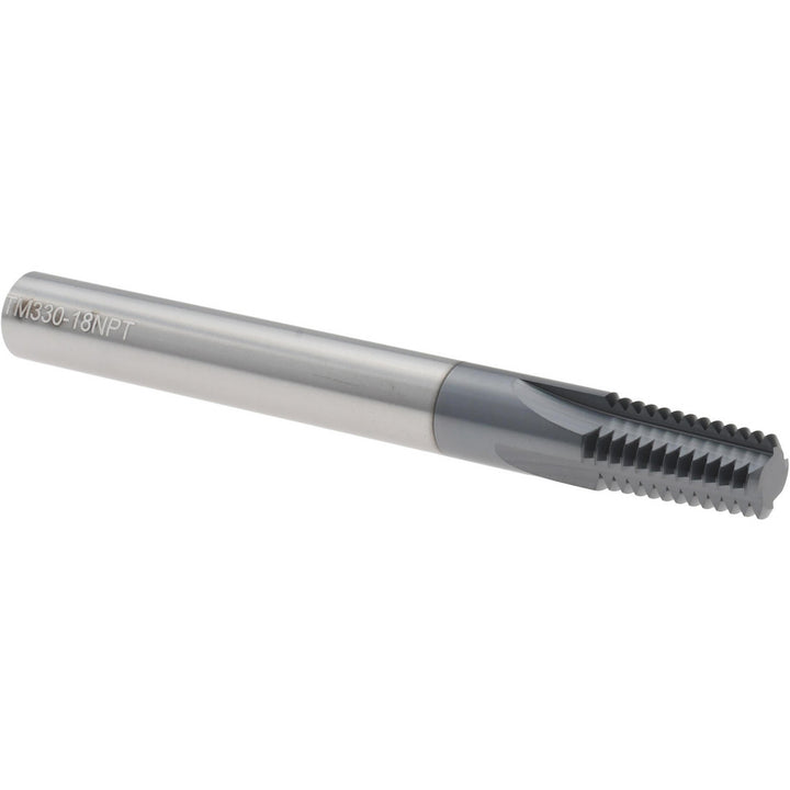 Straight Flute Thread Mills - Scientific Cutting Tools TM33018NPTTIN/C