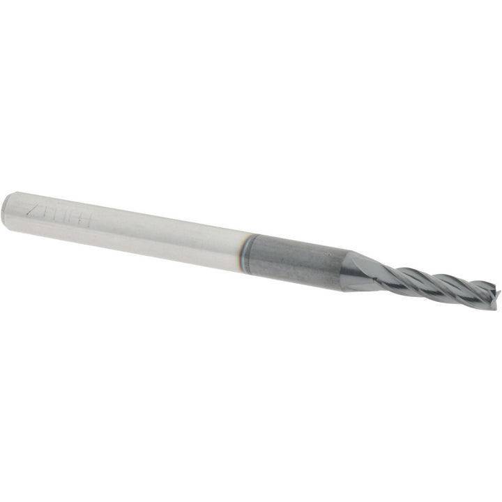0.0787" 4-Flute Solid Carbide Square End Mill, AlTiN - Accupro 12182339