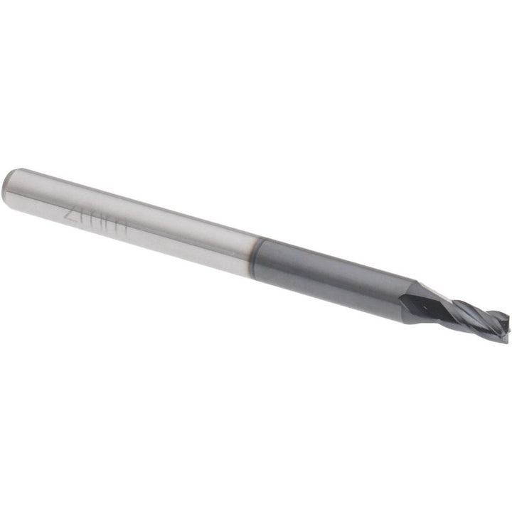 0.0787" 4-Flute Solid Carbide Square End Mill, AlTiN - Accupro 12182708