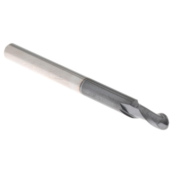 0.0980" 2-Flute Solid Carbide Ball End Mill, AlTiN - Accupro 12184081