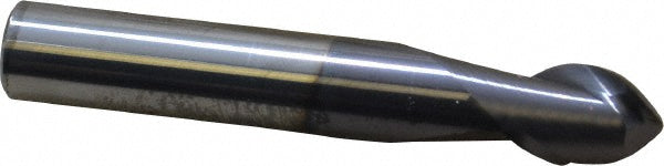0.4724" 2-Flute Solid Carbide Ball End Mill, AlTiN - Accupro 12184189