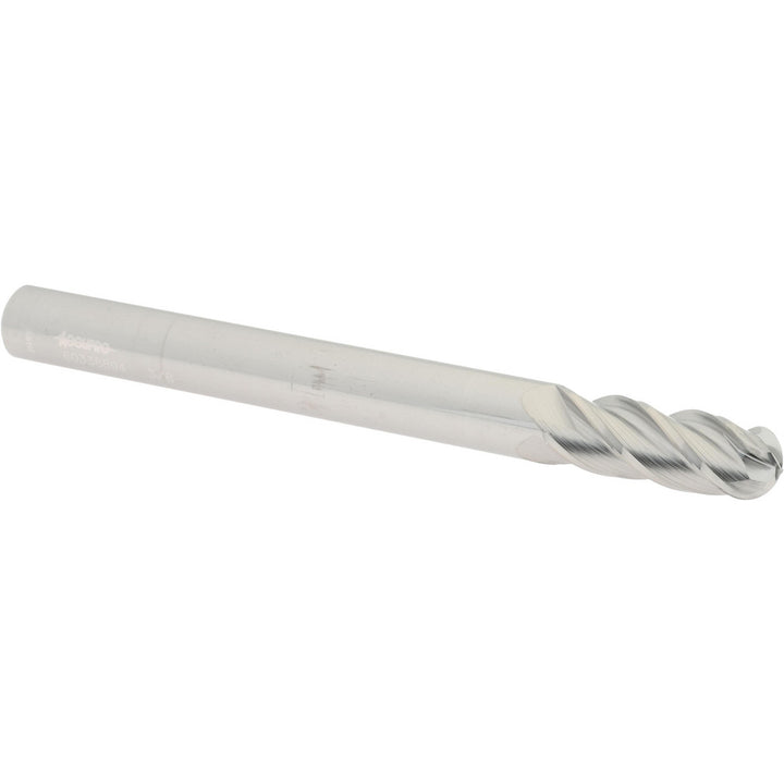 3/8" 4-Flute Solid Carbide Ball End Mill - Accupro 12184937