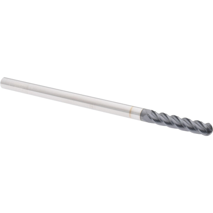 5/16" 4-Flute Solid Carbide Ball End Mill, AlTiN - Accupro 12184960