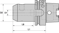 HSK63A End Mill Holders, Adapter - Kennametal 1015225