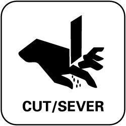 Cut/Sever Sign - AccuformNMC S65P