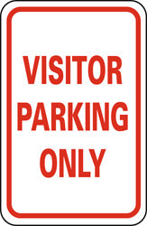 VISITOR PARKING ONLY Sign - AccuformNMC TM7G