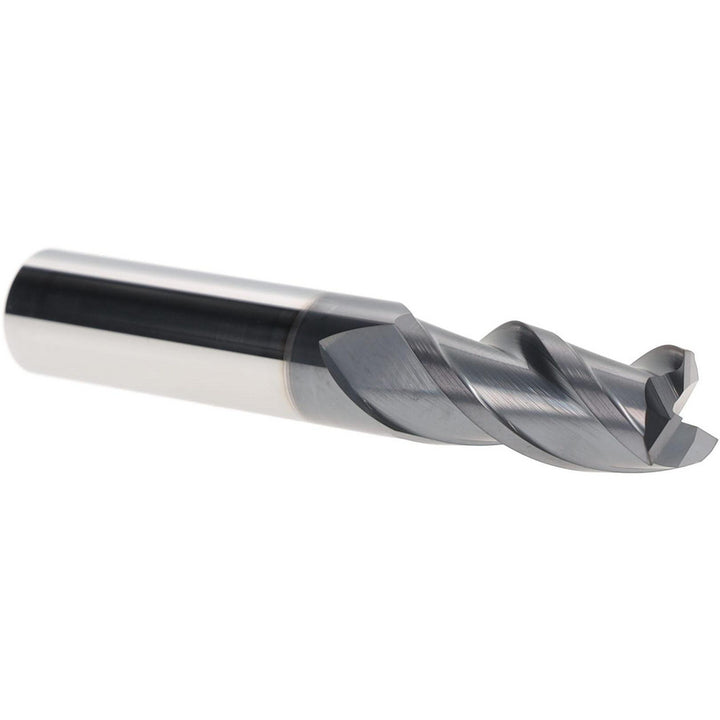 1/2" 3-Flute Solid Carbide Square End Mill, TiAlN - Iscar 5620892