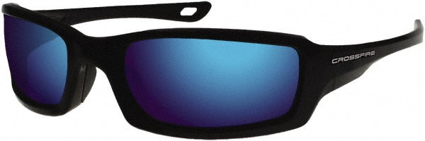 Universal Blue Mirror Safety Glasses - CrossFire 20288