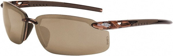 Universal Brown Flash Mirror Safety Glasses - CrossFire 29117