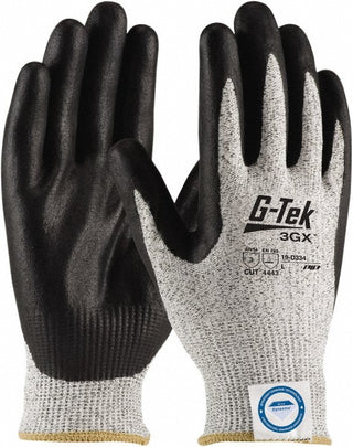 Large Salt & Pepper Dyneema Diamond Cut-Resistant Gloves - PIP 19-D334/L