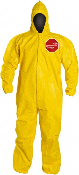 X-Large Yellow Chemical; Abrasion; Splash Protective Garment - Dupont QC127BYLXL001200