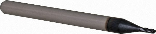 0.0380" 4-Flute Solid Carbide Ball End Mill, AlTiN - Accupro 12464091