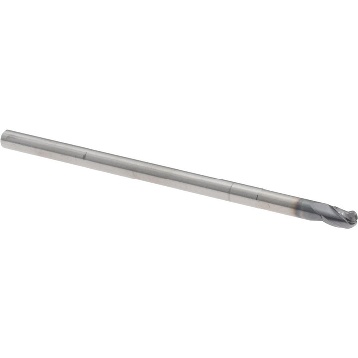 1/8" 3-Flute Solid Carbide Ball End Mill, AlTiN - Accupro 14881877