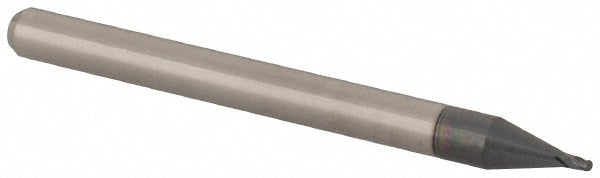 0.0290" 4-Flute Solid Carbide Ball End Mill, AlTiN - Accupro 12465792