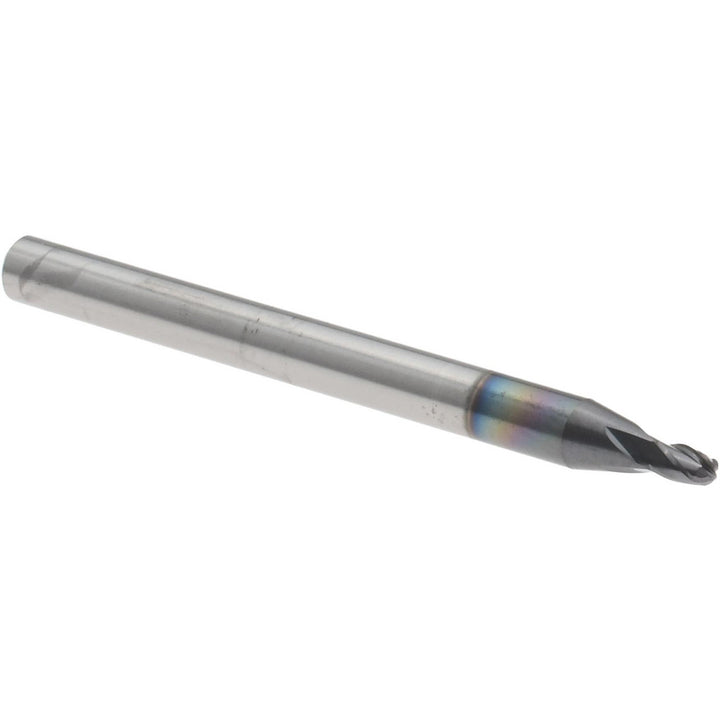 0.0650" 4-Flute Solid Carbide Ball End Mill, AlTiN - Accupro 12465856