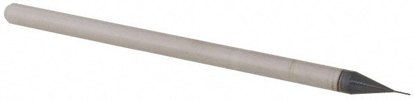 0.0100" 3-Flute Solid Carbide Ball End Mill, AlTiN - Accupro 14883916