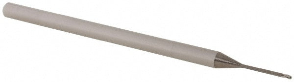 0.0300" 3-Flute Solid Carbide Ball End Mill - Accupro 14883935