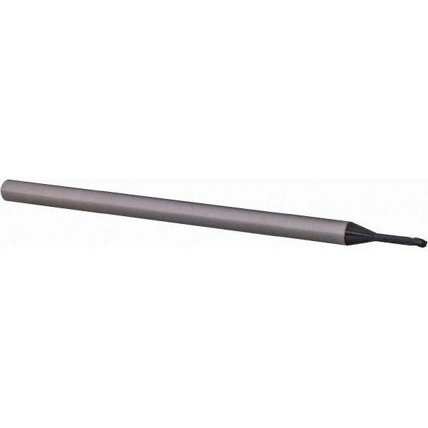 3/64" 3-Flute Solid Carbide Ball End Mill, AlTiN - Accupro 14881972