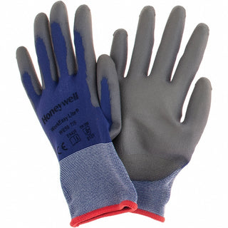 Small Gray; Blue Nylon Blend Cut-Resistant; Puncture-Resistant Gloves - North WE50-S