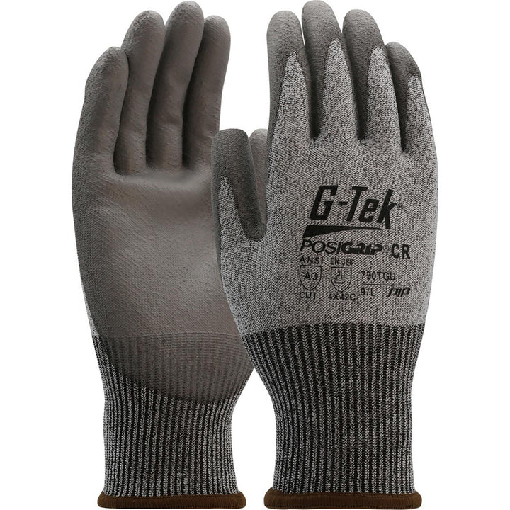 Large Gray PolyKor Cut-Resistant Gloves - PIP 730TGU/L