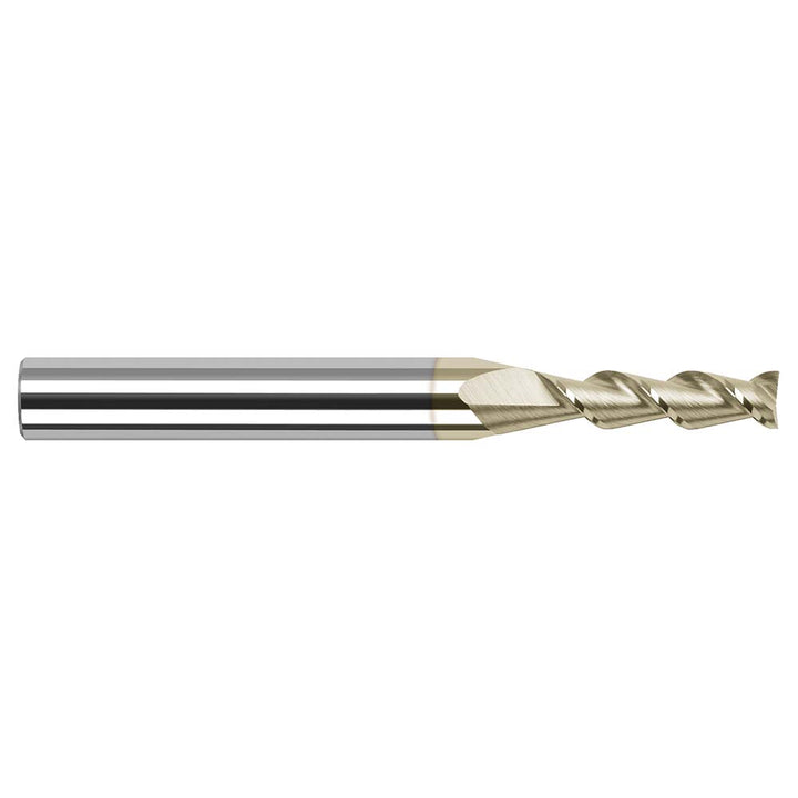 1/16" 2-Flute Solid Carbide Square End Mill, ZrN - Harvey Tool 932062-C7