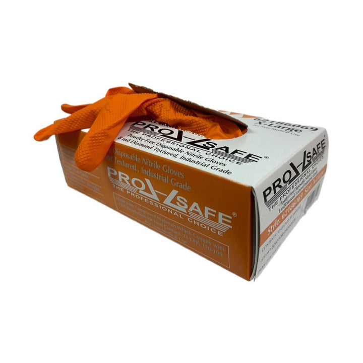 Orange Nitrile Gloves - PRO-SAFE 32407OR240R-XL