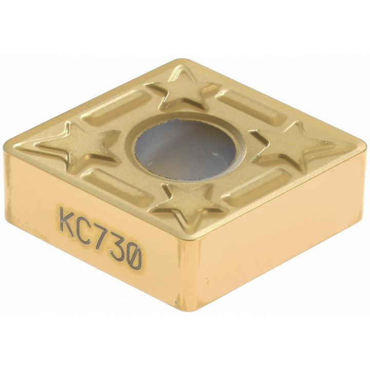 C - Diamond (Rhombic) 80-Deg 1/2" IC Carbide Insert, Grade KC730, TiN - Kennametal 1159585