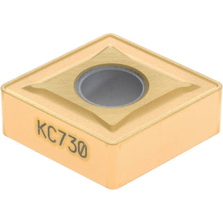 C - Diamond (Rhombic) 80-Deg 1/2" IC Carbide Insert, Grade KC730, TiN - Kennametal 1159602