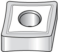C - Diamond (Rhombic) 80-Deg 1/2" IC Carbide Insert, Grade K68 - Kennametal 1161148